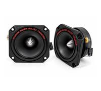 Pack 2 Altavoces Super Tweeter bala con diafragma de titanio, potencia 190 W RMS y respuesta 2.000-22.000 Hz, ideal para equipos de audio y car audio