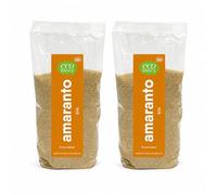 Pack 2 Amaranto en Grano EcoBasics Bio 500 g, 1 kg total, grano ecológico versátil para desayunos, bowls, porridge, repostería y recetas saladas, textura ligera y suave