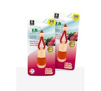 Pack 2 Ambientadores Litte Bottle Coche 4,5 ml - Botellita Cristal con Tapón de Madera y Sistema Patentado | Aroma Intenso y Duradero | Ambientador Retrovisor Interior - Aroma Frutos Rojos