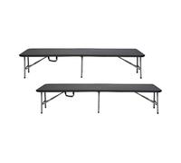 Pack 2 bancos plegables catering 180x30x43cm thinia home