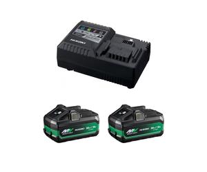 Pack 2 Baterías Hikoki Multi Volt Tipo B - 18V 8.0Ah / 36V 4Ah + Cargador rápido Hikoki UC18YSL3WHZ
