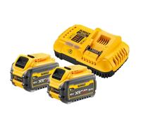 Pack 2 Baterías XR Flexvolt 18V/54V 9Ah/3 Ah LI-ION + Cargador Rápido DEWALT