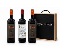 Pack - 2 Botellas Protos 9 Meses + 1 Protos ’27 Tinto - 3 Botellas de 75 aja de Madera MySecretWine - Vinos Tintos Ribera del Duero - Pack Regalo