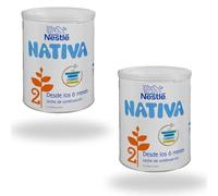 Pack 2 Botes de Leche de Continuación en Polvo Nativa 2 Nestlé +6 Meses - 800 g por Bote