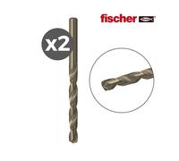 Pack 2 brocas para metal hss-co 2,5x30/57 / 2k 530494 fischer