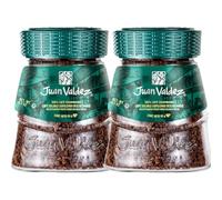 Pack 2 Café Liofilizado Descafeinado Juan Valdez 95 g, café soluble colombiano sin cafeína, preparación rápida en agua o leche, caliente o frío, formato ahorro 190 g totales