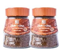 Pack 2 Café Liofilizado Dulce de Leche Juan Valdez 95 g, café soluble colombiano con sabor dulce de leche, preparación rápida en agua o leche, frío o caliente, 190 g totales
