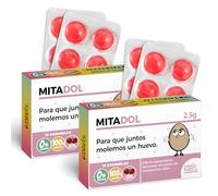 Pack 2 Cajas Caramelos Divertidos para San Valentín | MITADOL CHICA | Regalo con 24 Caramelos sin Azúcar | Regalo Original para Parejas, Amigos y Familia | Sabor Cereza