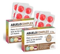 Pack 2 cajas de caramelos ABUELOCOMPLEX | 24 caramelos sin azúcar sabor cereza | Regalo divertido para abuelos que lo dan todo | Regalo para el Día del Abuelo, cumpleaños o jubilación