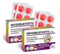 Pack 2 cajas de caramelos de broma en blister | INVISIBLE FORTE | Regalo divertido con 24 caramelos sin azúcar | Regalo original y divertido para amiga invisible, cumpleaños, navidad…