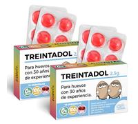 Pack 2 cajas de caramelos de broma en blister | TREINTADOL | Regalo divertido con 24 caramelos sin azúcar | Detalle gracioso para hombres que cumplen 30 | Amigos, parejas, cumpleaños, fiestas