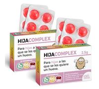 Pack 2 cajas de caramelos HIJACOMPLEX | 24 caramelos sin azúcar sabor cereza | Regalo con humor para hijas que lo petan | Regalo de cumpleaños, día especial o para decirle que la quieres