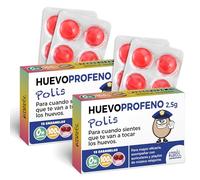 Pack 2 cajas de caramelos HUEVOMOLÓN+ Policía | 24 caramelos sin azúcar sabor cereza | Regalo doble divertido para policías con vocación y buen rollo