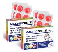 Pack 2 cajas de caramelos MADRIDFORTE | 24 caramelos sin azúcar sabor cereza | Regalo doble divertido para madridistas de pura cepa | Perfecto para cumpleaños, Clásicos o finales europeas