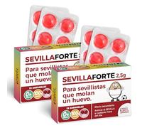 Pack 2 cajas de caramelos SEVILLAFORTE | 24 caramelos sin azúcar sabor cereza | Regalo doble con duende para sevillistas de corazón | Ideal para regalar a fans del Sevilla FC con pasión y arte
