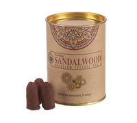 Pack 2 Cajas Incienso Conos de reflujo Goloka - 18 u por Caja (36u) - Bolsa de 10 Gramos de Incienso Especial DoraZen con Pastilla de carbón (Sandalwood)