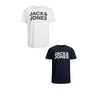 Pack 2 camisetas hombre Logo Talla Extra Diseño Estampado JACK & JONES