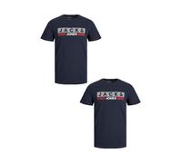 Pack 2 camisetas hombre Logo Talla Extra Diseño Estampado JACK & JONES