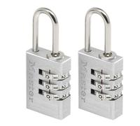 Pack 2 candados aluminio 20mm masterlock combinación