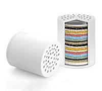 Pack 2 Cartuchos Recambio Filtro Ducha Universal 36 Etapas Filtro Ducha Antical para Elimina Los Metales Pesados Cloro y Otros Depósitos en Agua Dura, Reduce la Picazón en la Piel Seca y la Caspa