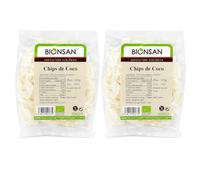 Pack 2 Chips de Coco Bio 100 g, Láminas de Coco Ecológicas Crujientes para Desayunos, Yogures, Bowls, Repostería y Snacks, Total 200 g