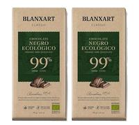 Pack 2 Chocolate Classic Negro 99% Blanxar Bio 75 g, 150 g total, tableta ecológica vegana, sin gluten, sabor intenso y puro