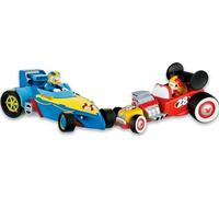 Pack 2 Coches Disney Mickey y Donald - Muñecos Disney con Vehículo 10 cm, Figuras Disney Niños, Juguete Infantil Regalo Niño Niña