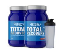 Pack 2 con Shaker aleatorio Victory Endurance - Total Recovery 1250 g - Recuperador muscular - Sabor: Sandía