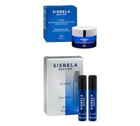 Pack 2 - Crema Facial Sisbela Revitaliza y Reestructura Reafirm 50 ml. con ácido Ribonucleico RNA. + 2 Ampollas Faciales Spray Flash Tensor Effect Reafirm 2 ml. todo tipo de pieles. Deliplus - Pack 2