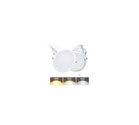 Pack 2 Downlight LED Techo Empotrable 36W 3 Tonos 5000lm Agujero Ø253-263mm | Grebeam LUZ LED Techo 36W Equiv. 350W Halógenos IP44 Ultrafino 30mm de Fondo 3000K/4000K/6000K para Baño y Salón