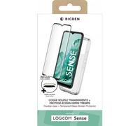 Pack 2 en 1 Carcasa Logicom Sense Flexible Transparente + Protector de Pantalla + SmartFrame - Certificado GRS Bigben