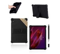 Pack 2 en 1 - Carcasa para Lenovo ThinkTab X11 Gen 1 (10,95 pulgadas) con lápiz táctil - Funda infantil de silicona a prueba de golpes, Powfix con soporte ajustable, funda ligera y antiarañazos, color