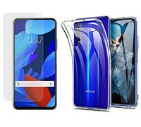 Pack 2 En 1 Funda Gel Transparente + Protector Cristal Templado para Huawei Nova 5T / Honor 20