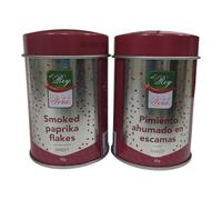 PACK 2 - Escamas de Pimientos Dulces de la Vera El Rey de la Vera - Pimiento Seco Ahumado en Escamas, Sabor Dulce y Ahumado, Textura Crujiente, Denominación de Origen Pimentón de la Vera