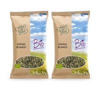 Pack 2 Espino Blanco Flor y Hojas Herbes del Molí Bio 25 g, Planta Ecológica para Infusión, Mezclas Herbales y Uso Tradicional, Total 50 g