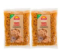Pack 2 Espirales de Legumbres 100% Garbanzos Bio 250 g, 500 g total, pasta ecológica de garbanzo, alternativa vegetal a la pasta tradicional, ideal para platos diarios y ensaladas
