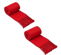 Pack 2 Fajin Rojo para Niño (0-5 Años), 1,5 metros de largo por 12 cm de ancho, Con Flecos, Algodón y Acrílico, Traje de San Fermín, Navidad, Disfraz, Baile, Fiestas, Peñas, Carnaval