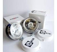 PACK 2 FAROS LARGO ALCANCE SIM TIPO OSCAR 180 MM + TAPAS CIBIE