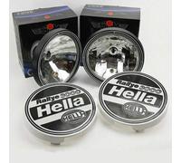 PACK 2 FAROS SIM LARGO ALCANCE TIPO HELLA RALLY 3000 220mm + TAPAS HELLA RALLY 3000