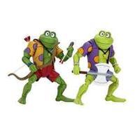Pack 2 figuras neca ranas genghis & rasputin scale action figure tmnt cartoon re - run