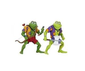 Pack 2 figuras neca ranas genghis & rasputin scale action figure tmnt cartoon re - run