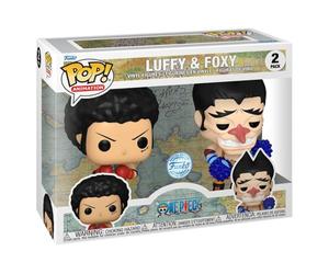 Pack 2 Figurines Funko Pop Animation One Piece Luffy & Foxy with Chase Modèle aléatoire