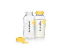 Medela Biberones para el almacenamiento de leche materna, Sin BPA, Paquete de 2 uds. de 250 ml, Pack de 2 biberones
