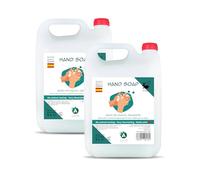 Pack 2 garrafas 5L jabón de manos - total 10 L - fórmula dermoprotectora y fragancia suave - uso frecuente en baños de hoteles, colegios, gimnasios y alojamientos turísticos - Vitacab