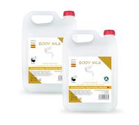 Pack 2 garrafas body milk hidratante 5 litros - total 10L - loción corporal profesional con pH neutro y rápida absorción - cuidado diario en hoteles, spas, gimnasios y residencias - Vitacab