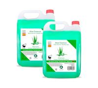 Pack 2 garrafas champú 5 litros Aloe Essence - total 10 litros - fórmula hidratante con aloe vera y pH neutro para todo tipo de cabello - uso profesional en hoteles, gimnasios, colegios - Vitacab