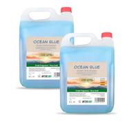 Pack 2 garrafas gel y champú 2 en 1 Ocean Blue 5 litros - total 10 litros - fórmula suave con pH neutro - limpieza diaria de piel y cabello - uso profesional en hoteles o gimnasios - Intercabo