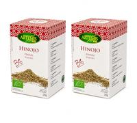 Pack 2 Hinojo Artemis Bio, 20 Filtros por Caja, Infusión Ecológica de Hinojo Suave y Aromática para Después de las Comidas, Total 40 Filtros