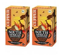 Pack 2 Infusión Africa Cupper Bio, 20 Bolsitas por Caja, Infusión Ecológica Aromática y Especiada, Bebida Caliente Natural, Total 40 Bolsitas