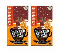 Pack 2 Infusión Naranja y Canela Cupper Bio, 20 Bolsitas por Caja, Infusión Ecológica Cítrica y Especiada, Total 40 Bolsitas
